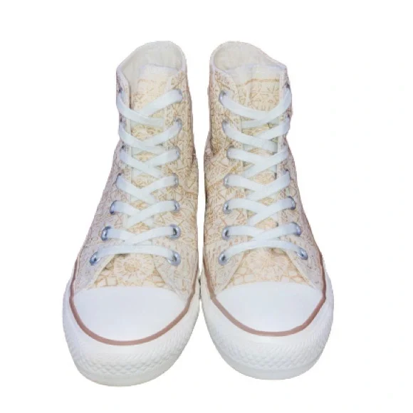 Rare Converse All-Star Women's Snowflake Sparkle Sneakers Size 7 - Picture 2 of 7